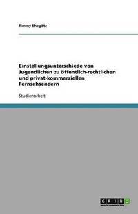 bokomslag Einstellungsunterschiede Von Jugendlichen Zu Offentlich-Rechtlichen Und Privat-Kommerziellen Fernsehsendern