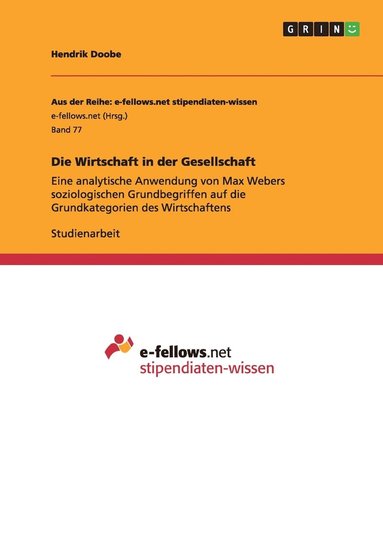 bokomslag Wirtschaft in der Gesellschaft