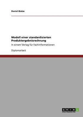 bokomslag Modell einer standardisierten Produktergebnisrechnung