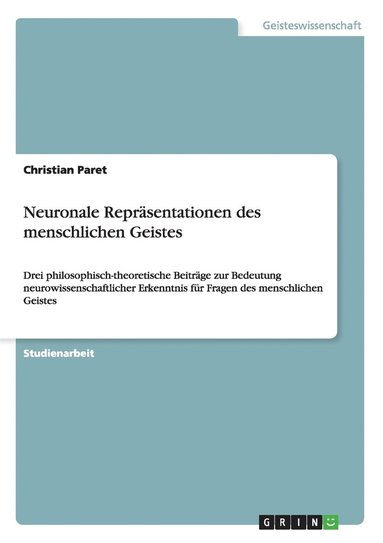 bokomslag Neuronale Reprasentationen des menschlichen Geistes