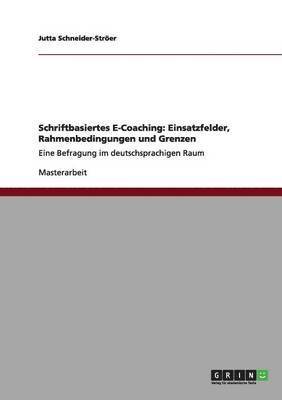 bokomslag Schriftbasiertes E-Coaching