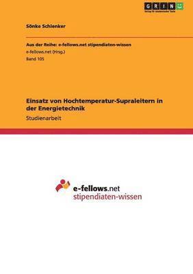 bokomslag Einsatz von Hochtemperatur-Supraleitern in der Energietechnik