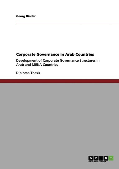 bokomslag Corporate Governance in Arab Countries