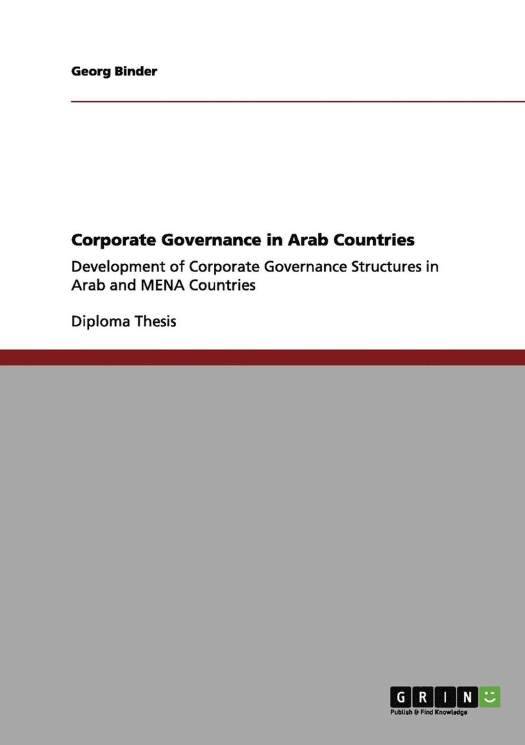 Corporate Governance in Arab Countries 1