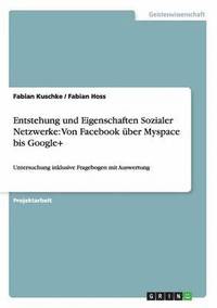 bokomslag Entstehung und Eigenschaften Sozialer Netzwerke