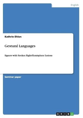 bokomslag Gestural Languages