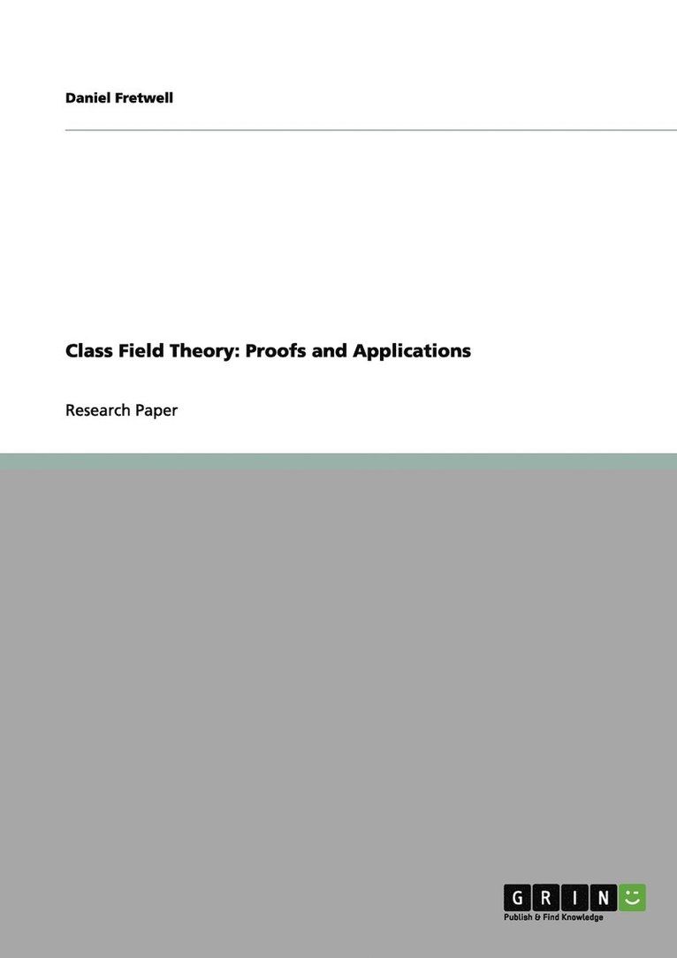 Class Field Theory 1