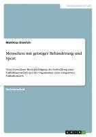 Matthias Dietrich - Menschen mit geistiger Behinderung und Sport, Häftad