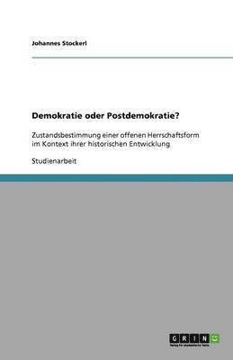 bokomslag Demokratie oder Postdemokratie?