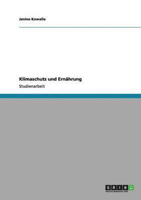 bokomslag Klimaschutz und Ernhrung