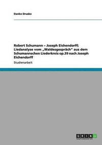 bokomslag Robert Schumann - Joseph Eichendorff; Liedanalyse vom &quot;Waldesgesprch&quot; aus dem Schumannschen Liederkreis op.39 nach Joseph Eichendorff