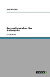 bokomslag Konversationsanalyse - Das Streitgesprach