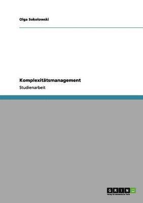 bokomslag Komplexitätsmanagement