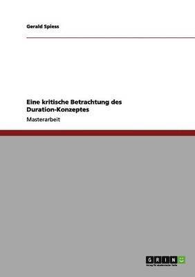 bokomslag Eine Kritische Betrachtung Des Duration-Konzeptes