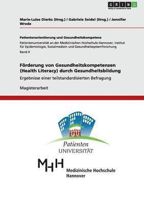 bokomslag Frderung von Gesundheitskompetenzen (Health Literacy) durch Gesundheitsbildung