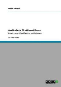 bokomslag Ausländische Direktinvestitionen