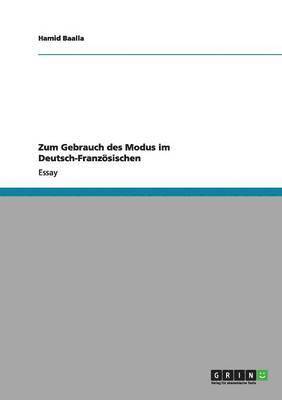 bokomslag Zum Gebrauch des Modus im Deutsch-Franzsischen