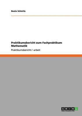 bokomslag Praktikumsbericht Zum Fachpraktikum Mathematik