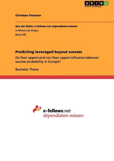 bokomslag Predicting leveraged buyout success