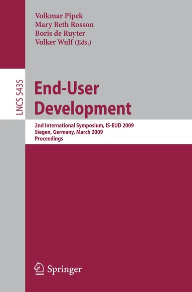 Volkmar Pipek, Mary-Beth Rosson, Volker Wulf - End-User Development, Häftad
