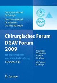 bokomslag Chirurgisches Forum und DGAV 2009
