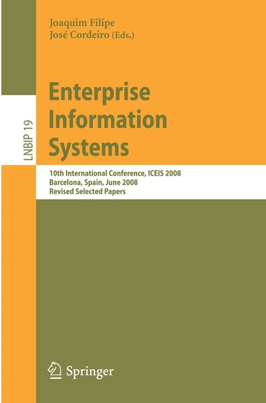 Joaquim Filipe, José Cordeiro - Enterprise Information Systems, Häftad