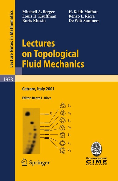 Mitchell A. Berger, Louis H. Kauffman, Boris Khesin, H. Keith Moffatt, Renzo L. Ricca, De Witt Sumners, Renzo L. Ricca - Lectures on Topological Fluid Mechanics, Häftad
