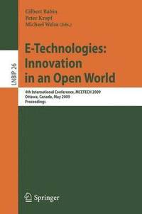 bokomslag E-Technologies: Innovation in an Open World