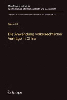 bokomslag Die Anwendung vlkerrechtlicher Vertrge in China