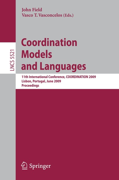 John Field, Vasco Thudichum Vasconcelos - Coordination Models and Languages, Häftad