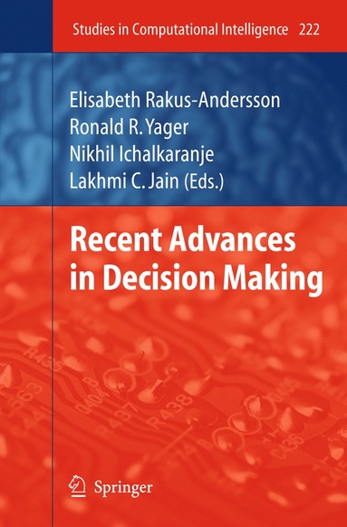 bokomslag Recent Advances in Decision Making
