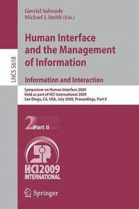 bokomslag Human Interface and the Management of Information. Information and Interaction