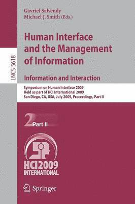 Human Interface and the Management of Information. Information and Interaction 1