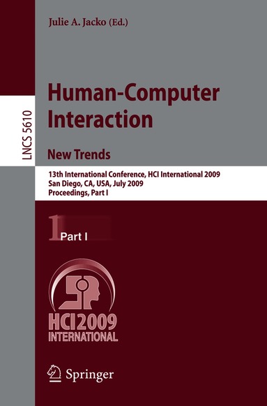 Julie A. Jacko - Human-Computer Interaction. New Trends, Häftad