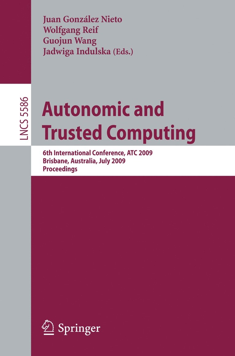 Autonomic and Trusted Computing 1