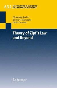bokomslag Theory of Zipf's Law and Beyond
