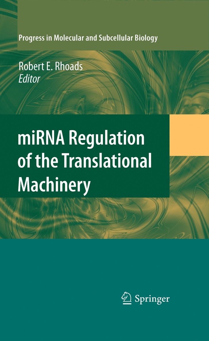 Robert E. Rhoads - miRNA Regulation of the Translational Machinery, Inbunden