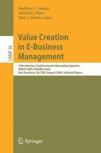 bokomslag Value Creation in E-Business Management