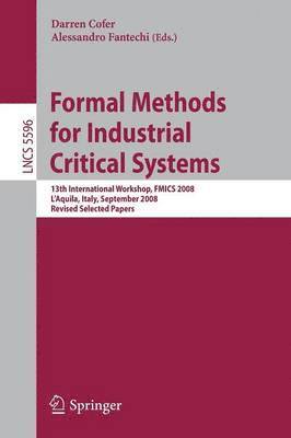 bokomslag Formal Methods for Industrial Critical Systems