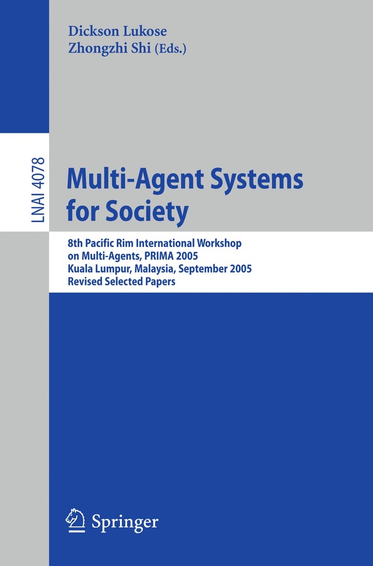 Dickson Lukose - Multi-Agent Systems for Society, Häftad