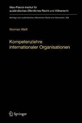 Kompetenzlehre internationaler Organisationen 1