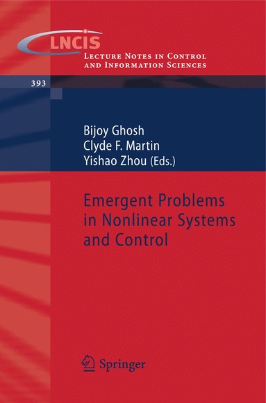 Bijoy Ghosh, Clyde F. Martin, Yishao Zhou - Emergent Problems in Nonlinear Systems and Control, Häftad
