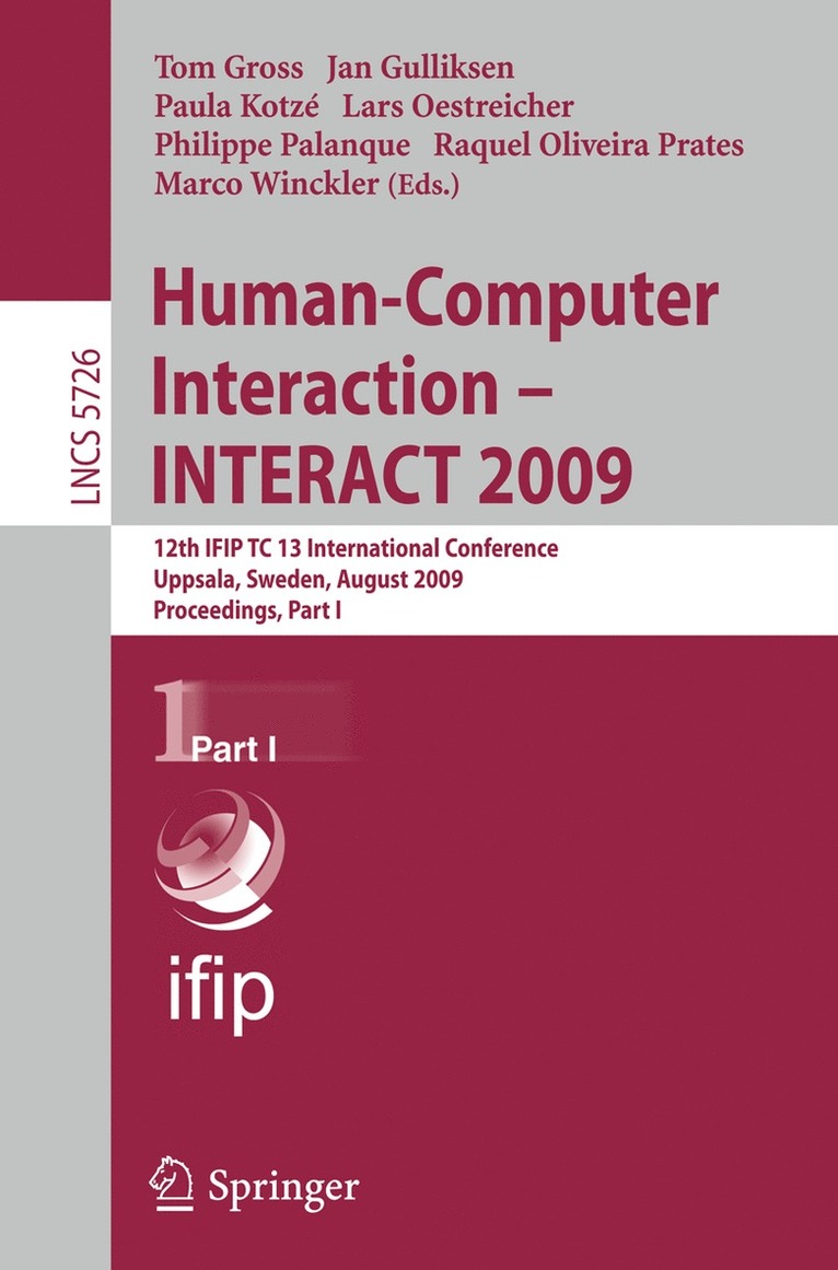 Human-Computer Interaction - INTERACT 2009 1