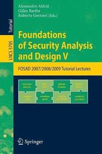bokomslag Foundations of Security Analysis and Design V