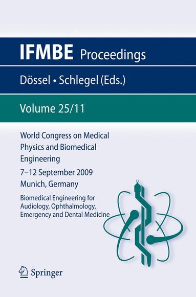 bokomslag World Congress on Medical Physics and Biomedical Engineering September 7 - 12, 2009 Munich, Germany