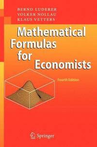 bokomslag Mathematical Formulas for Economists