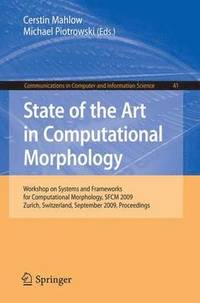 bokomslag State of the Art in Computational Morphology