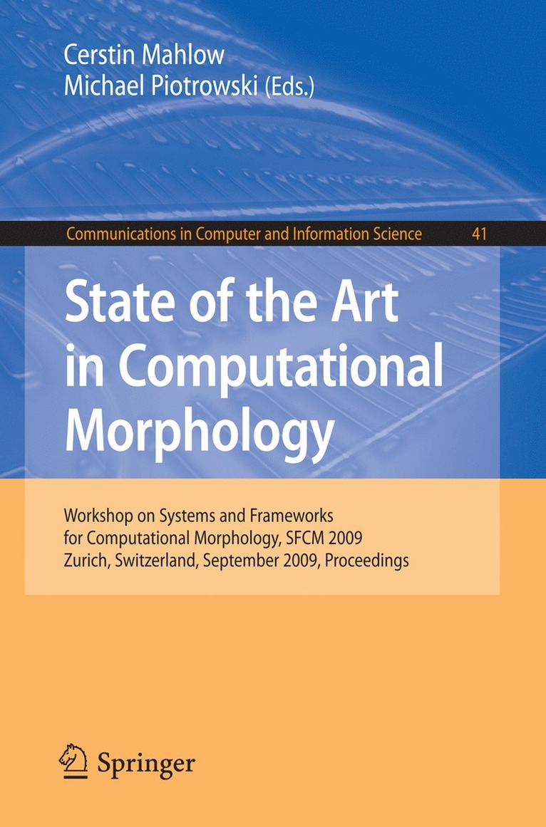 State of the Art in Computational Morphology