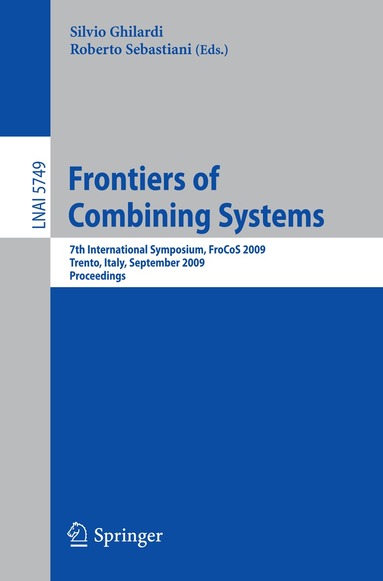 Silvio Ghilardi, Roberto Sebastiani - Frontiers of Combining Systems, Häftad