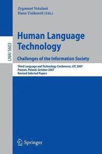 bokomslag Human Language Technology. Challenges of the Information Society